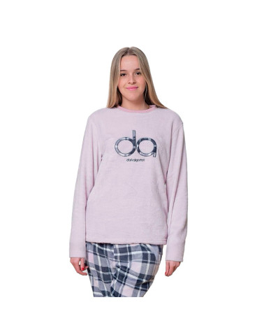 Pijama Invierno Mujer Coralina Eva Don Algodón a precio barato