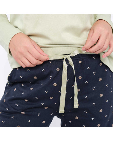 Pijama Mujer Invierno Interlock MuyDeMi Flowers con la mejor oferta