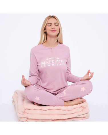 Pijama Mujer Invierno Interlock MuyDeMi Nubes con la mejor oferta