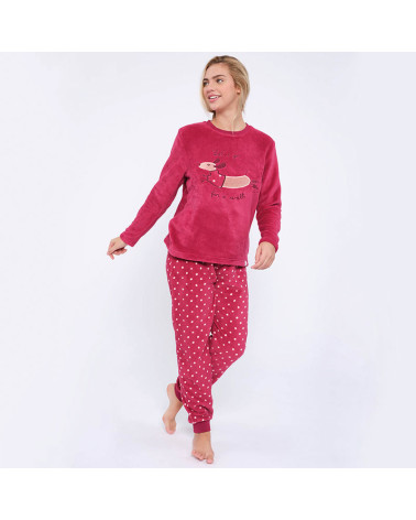 Pijama Mujer Invierno Coralina MuyDeMi Let's Go con la mejor oferta