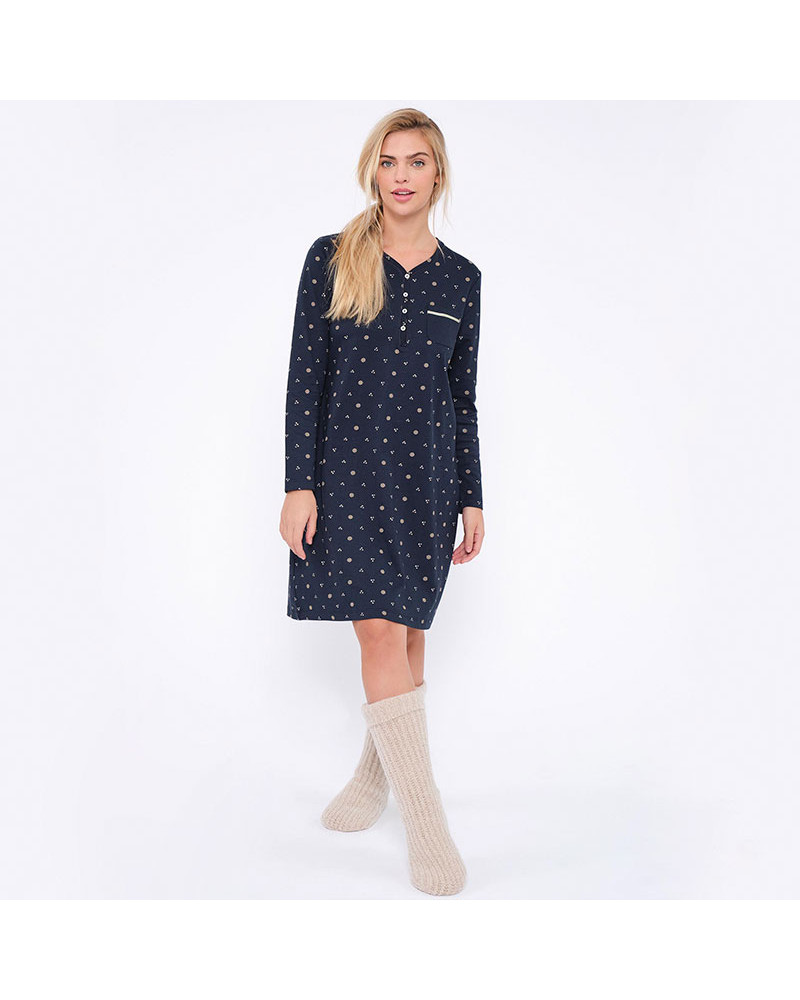 Camisón Algodón Mujer Punto Muydemi Sleep Flowers al mejor precio