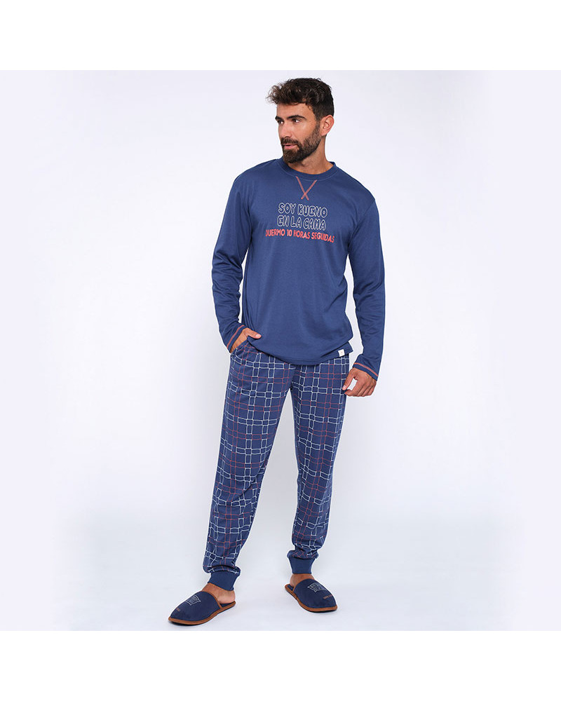 Pijama Caballero Invierno Interlock MuyDeMi Soy Bueno barato
