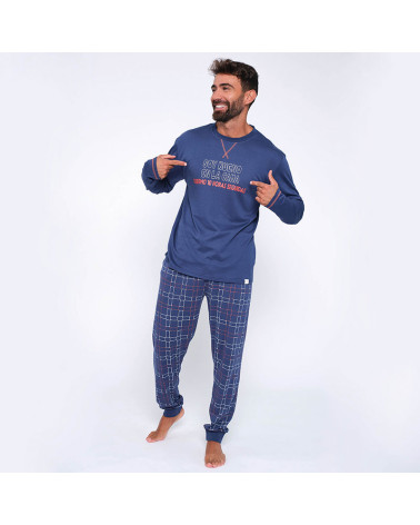 Pijama Caballero Invierno Interlock MuyDeMi Soy Bueno barato