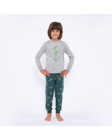 Pijama Niño Invierno Interlock MuyDeMi Dinosaurios al mejor precio.
