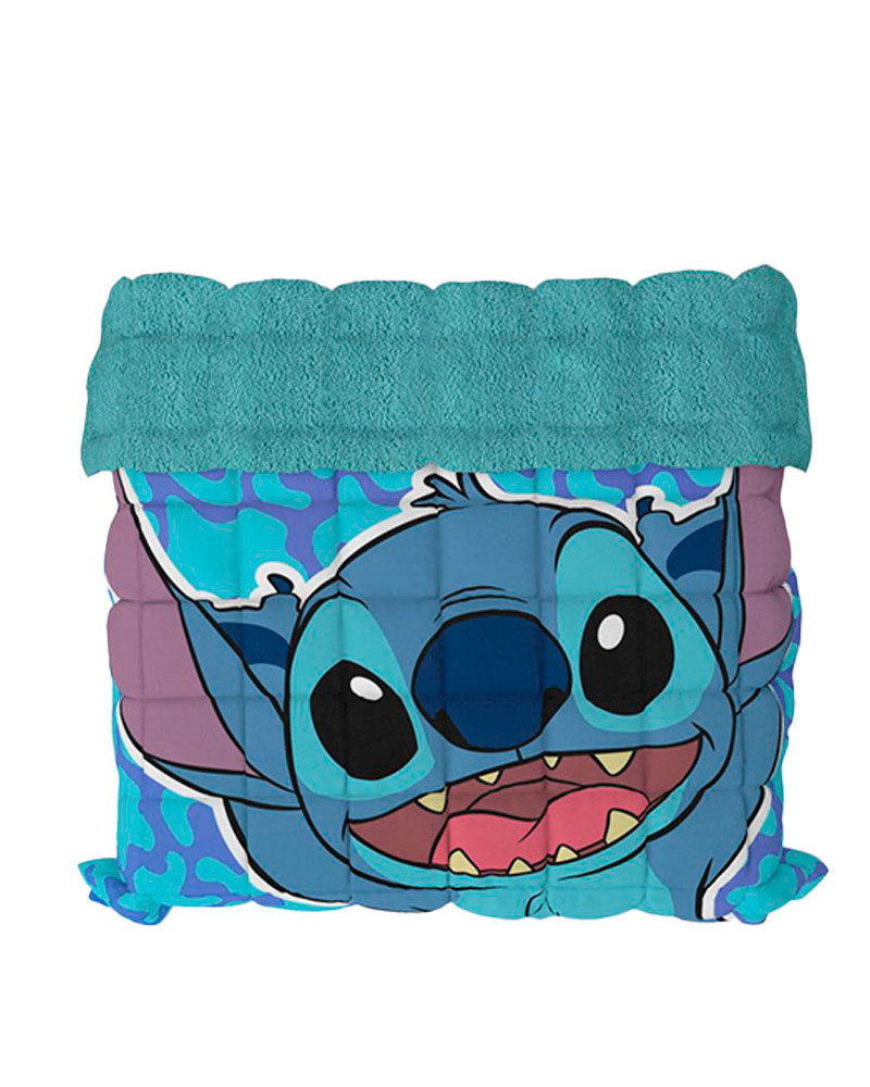 Edredón Stitch Sedalina Borreguillo Azul Oficial | Cama 90