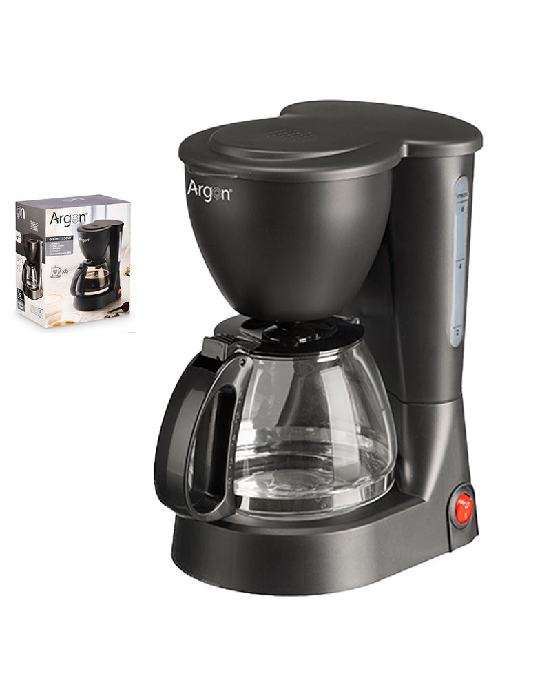 Cafetera Vaso Filtro 6 Tazas 550W 0.6 Litros Económica