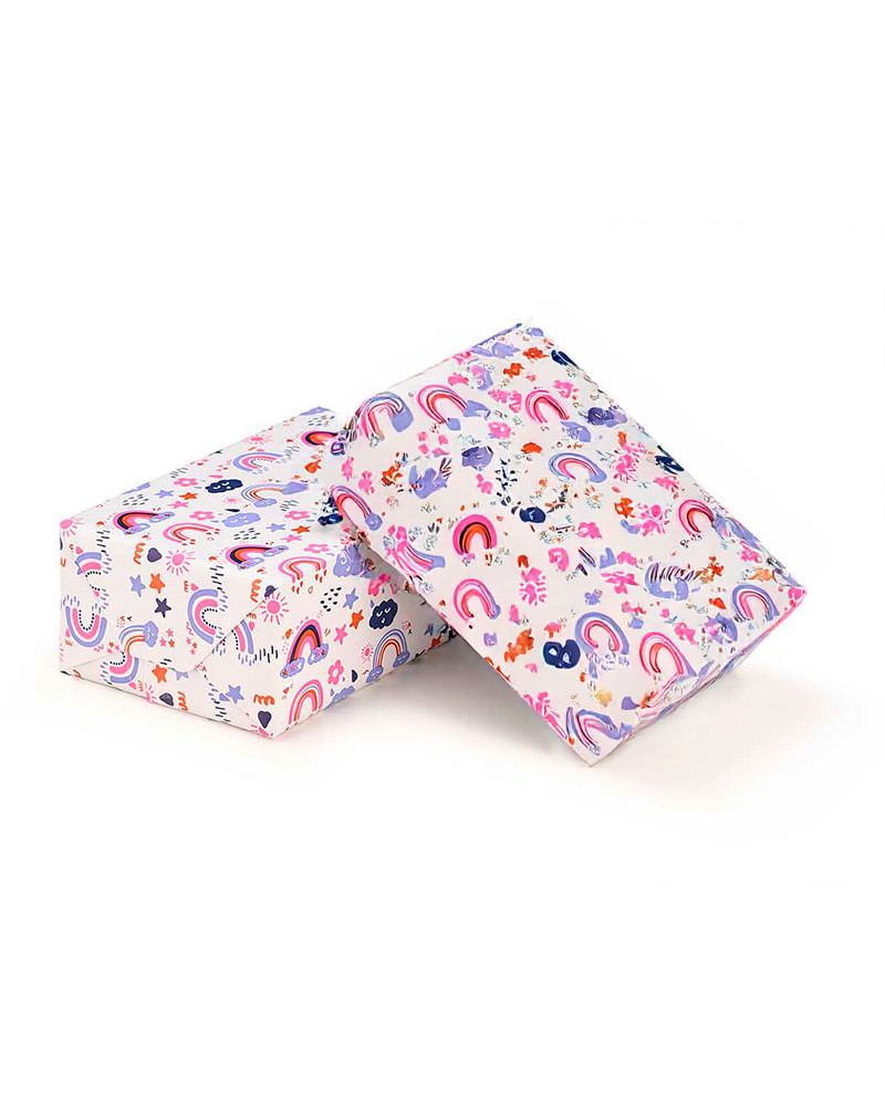 Rollo Papel Regalo Nubes y Arco Iris a precio barato