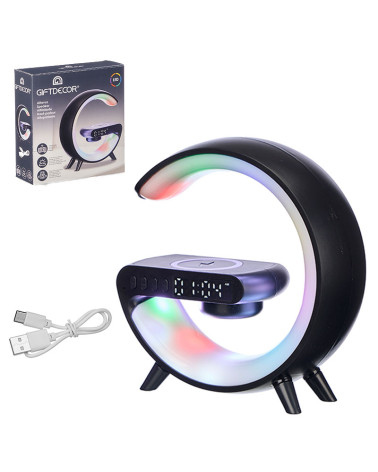 Reloj Altavoz Cargador Inalámbrico Luz Rgb barato