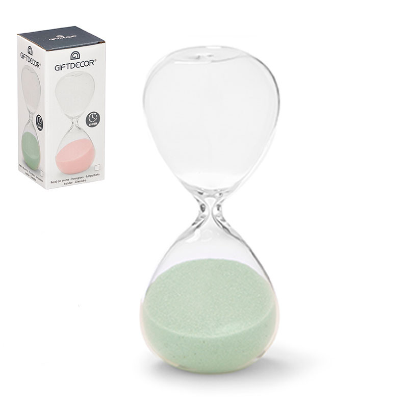 Reloj de Arena Cristal 30 Cm a precio barato Color Verde