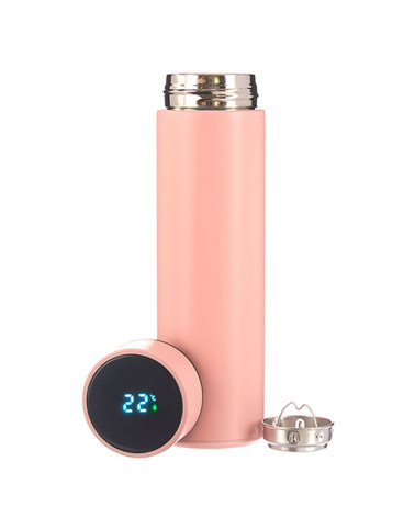 Termo Pantalla Led Acero Inoxidable 450 Ml Pasteles
