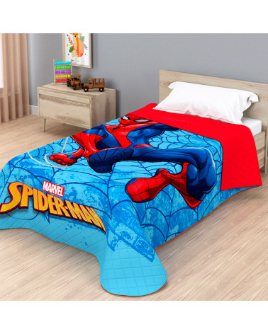 Colcha Bouti Verano Infantil Spiderman Swinging In oficial Color