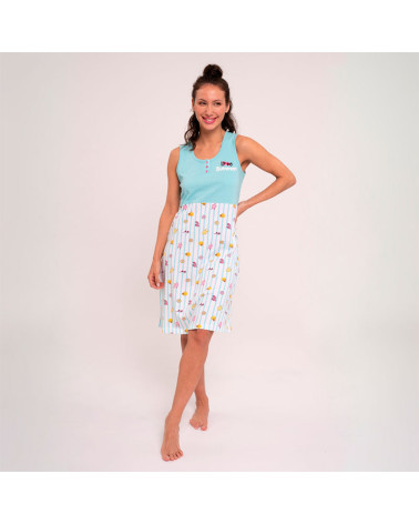 Camisón Verano Mujer Estampado Playero MuyDemi a precio barato