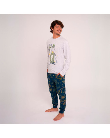 Pijama Hombre Algodón Botella Verano MuyDemi a precio barato