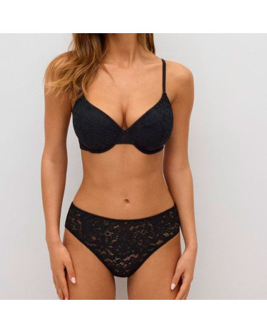 Conjunto Sujetador B Con Aro Con Relleno + Braga Midi Ysabel Mora
