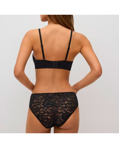 Conjunto Sujetador B Con Aro Con Relleno + Braga Midi Ysabel Mora