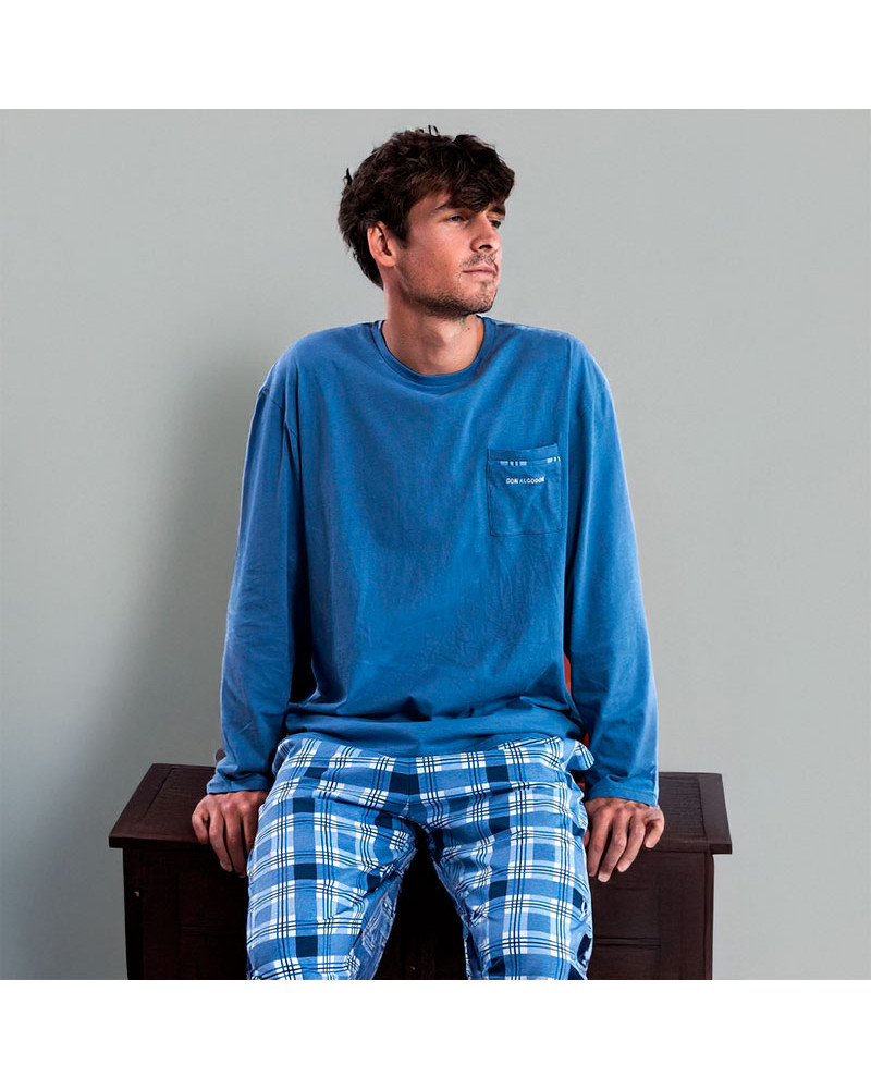 Pijama Hombre Verano Largo Don Algodón a precio barato Talla M