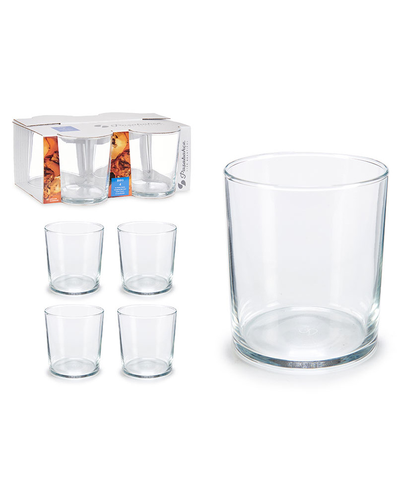 Juego 4 Vasos Bistro Pinta Cristal 380 Ml a precio barato