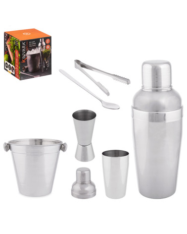 Set 5 Piezas Coctelera Acero Inoxidable - Elegancia y Funcionalidad