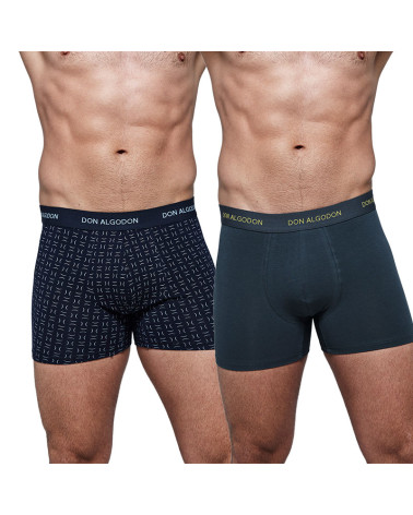 Boxer Caballero Juvenil Estampado Don Algodón Pack 2