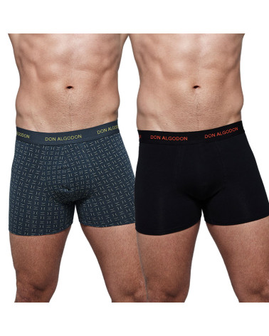 Boxer Caballero Juvenil Estampado Don Algodón Pack 2 a precio barato