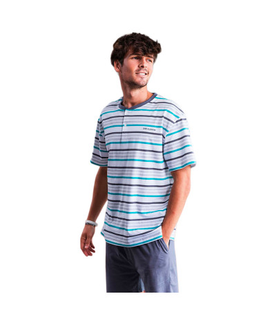 Pijama Hombre Verano Don Algodón Listas a precio barato