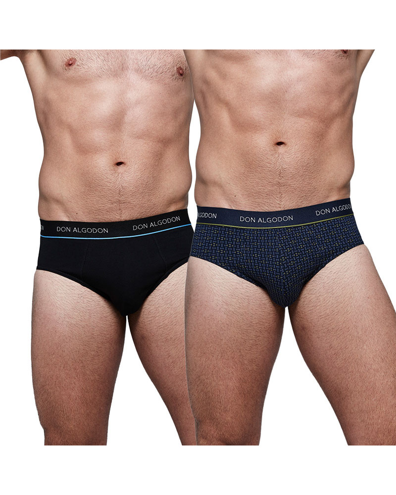 Slip Caballero Juvenil Estampado Don Algodón Pack a precio