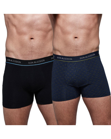 Boxer Caballero Juvenil Estampado Don Algodón Pack 2