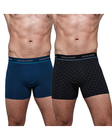 Boxer Caballero Juvenil Estampado Don Algodón Pack 2 a precio barato