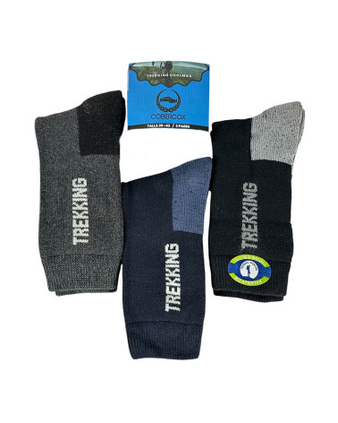 Calcetines Hombre Trekking Coolmax – Pack de 3 para Senderismo barato