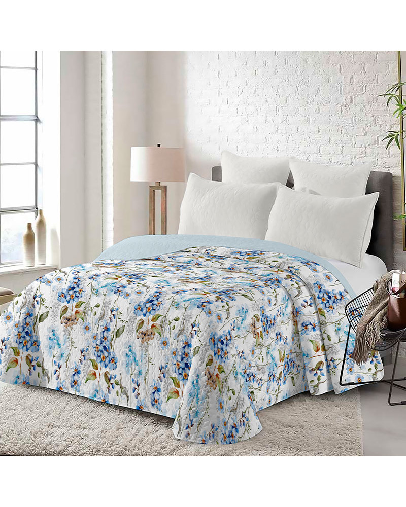 Colcha Bouti Termosellada Estampada Reversible Oviedo- Estilo barato