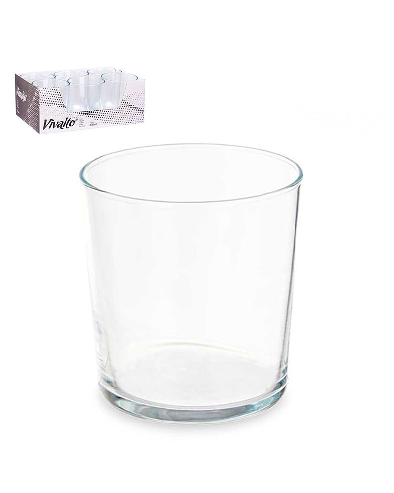 Juego 6 Vasos Bistro Pinta Cristal 380 Ml a precio barato