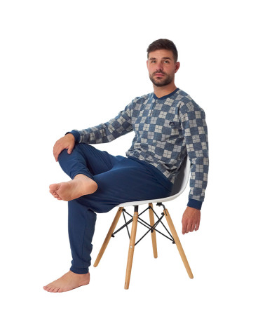 Pijama Caballero Invierno Punto Milano Térmico MuyDeMi barato