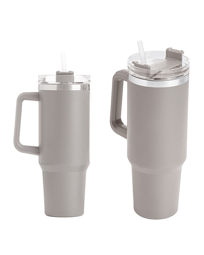 Vaso Térmico Acero Inoxidable 1200 Ml Asa y Pajita barato