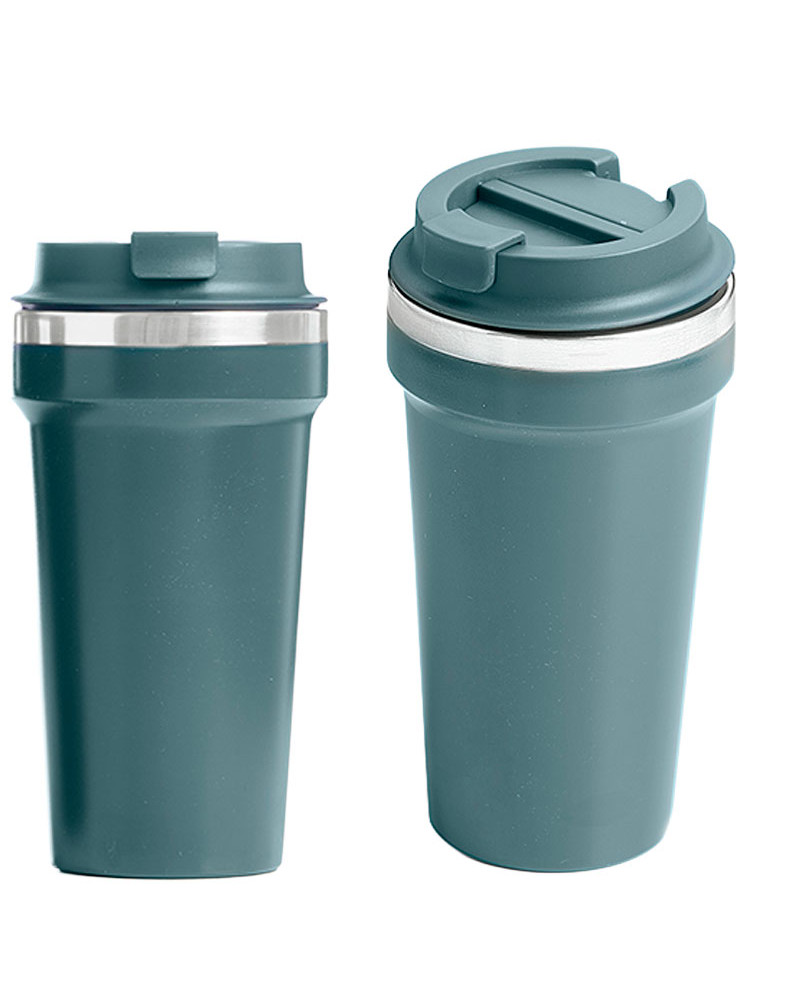 Vaso Térmico de Acero Inoxidable con Tapa – 450 ml de Estilo y Comodidad