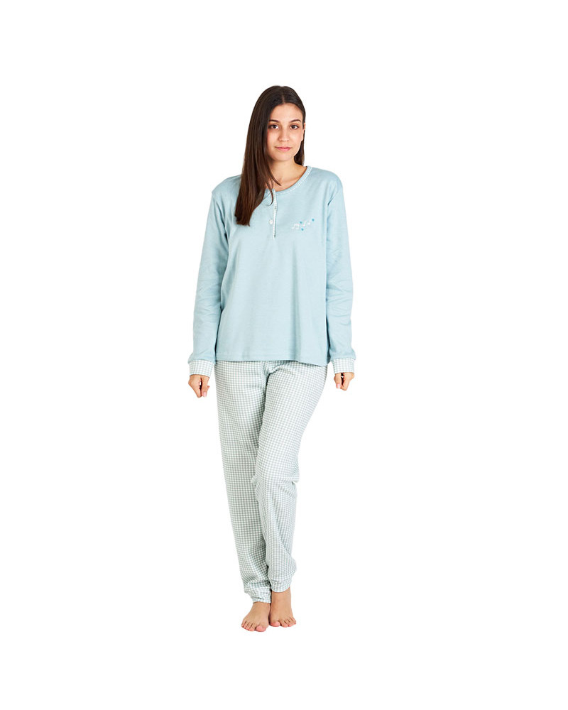 Pijama Señora de Invierno Musical de Algodón – Interior Perchado
