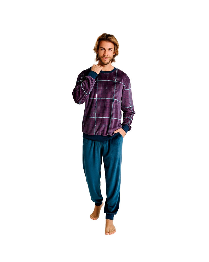 Pijama Caballero Invierno Spandex MuyDeMi Cuadros barato