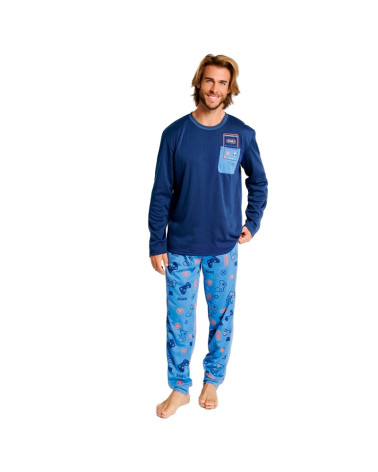 Pijama Caballero Invierno Interlock MuyDeMi Play barato
