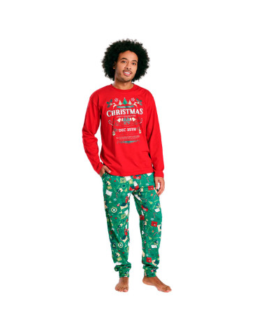 Pijama Caballero Invierno Interlock MuyDeMi Christmas barato