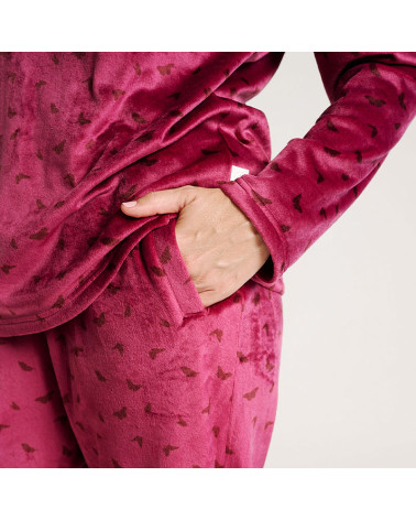 Pijama Mujer Invierno Terciopelo Spandex MuyDeMi Aves con la mejor oferta
