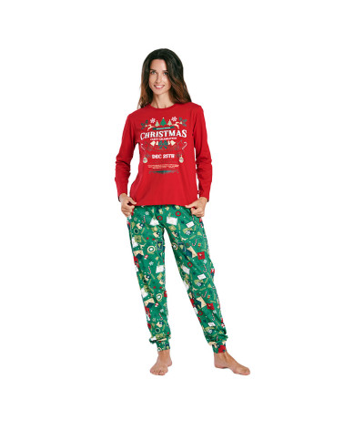 Pijama Mujer Invierno Interlock MuyDeMi Christmas con la mejor oferta