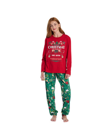 Pijama Mujer Invierno Interlock MuyDeMi Christmas con la mejor oferta