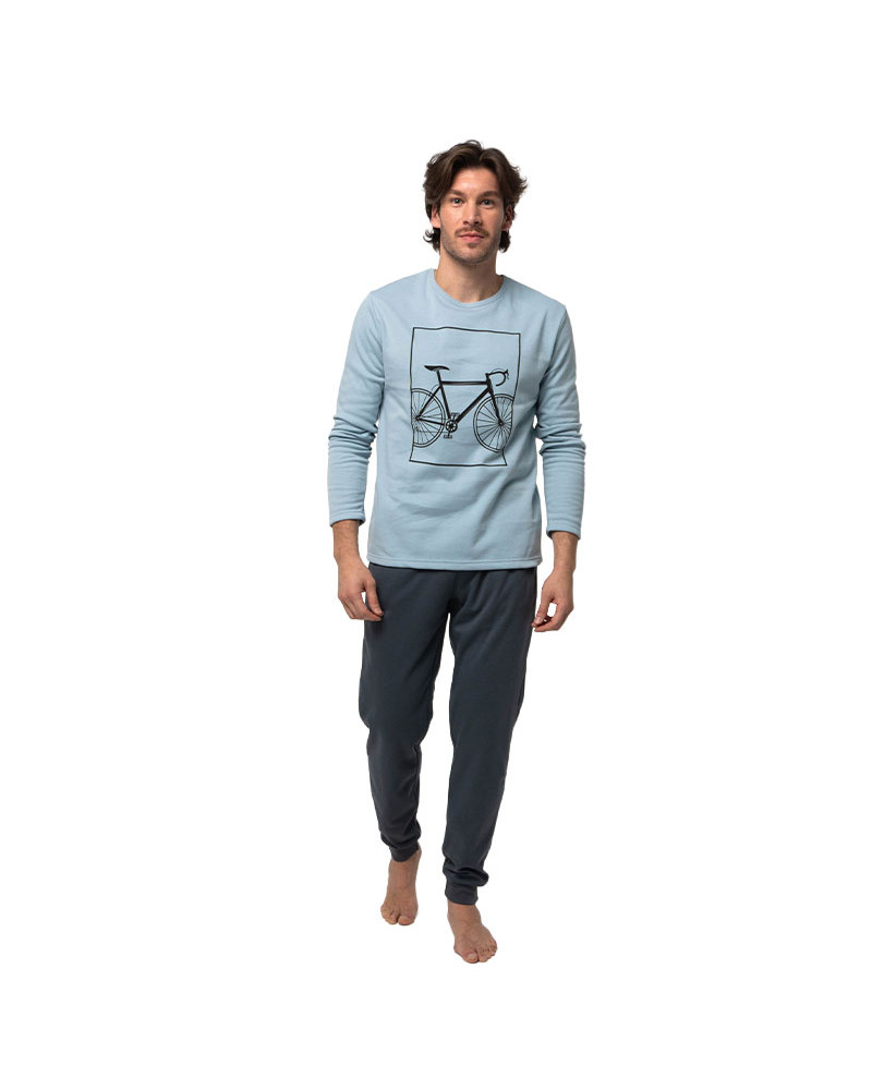 Pijama Hombre Invierno Algodón Perchado Talla Especial a precio barato