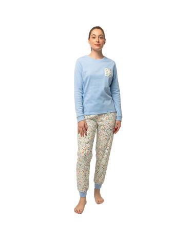 Pijama Invierno Algodón Perchado Mujer Alicia