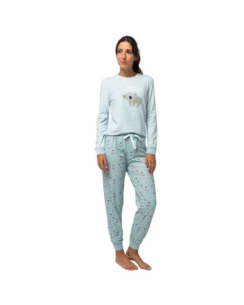 Pijama invierno mujer barato viscosa perchado diseño joven