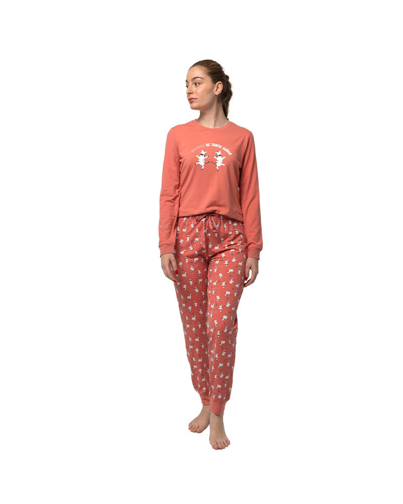 Pijama invierno mujer barato viscosa perchado estampado cebras