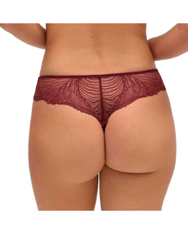 Tanga barata Ysabel Mora lencero negro y cabernet red