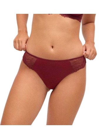 Tanga barata Ysabel Mora lencero negro y cabernet red