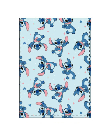 Manta Coralina Lilo & Stitch Azul a precio económico