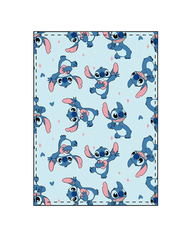Manta Coralina Lilo & Stitch Azul a precio económico
