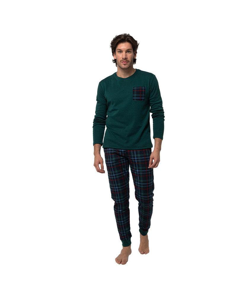 Pijama Hombre Invierno Algodón Perchado Talla Especial a precio barato